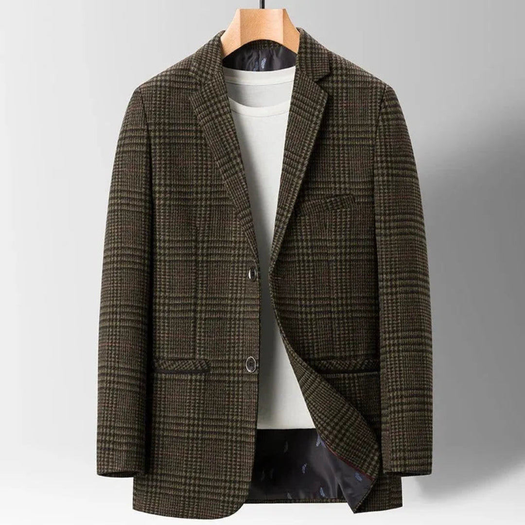 Blazer en laine pour homme élégant et moderne