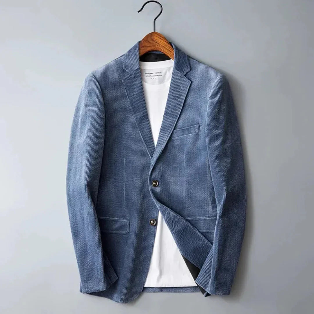 Blazer élégant en velours côtelé pour homme - Style classique