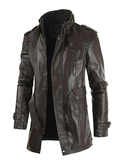 Blouson en cuir élégant pour homme