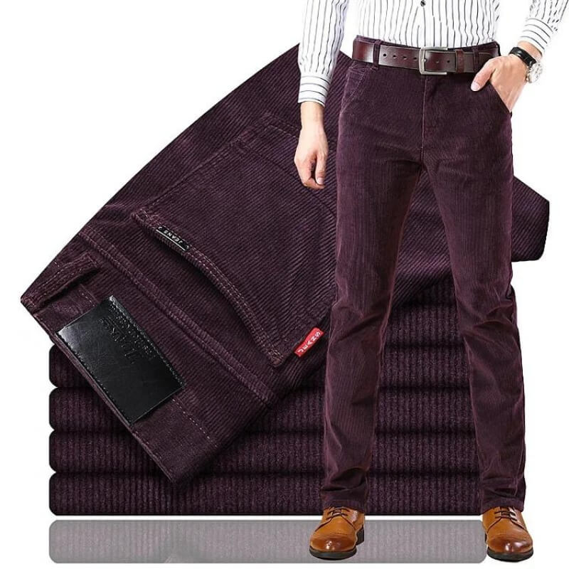 Jean en velours côtelé homme Coupe classique élégante Maverick