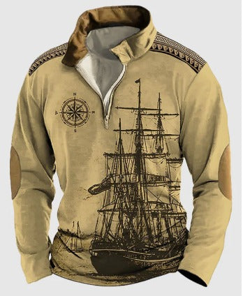 Pull pour homme style polaire vintage