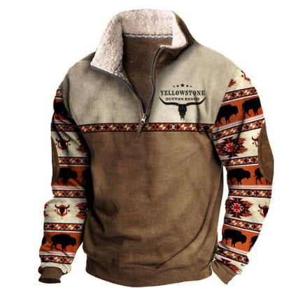 Pull pour homme style polaire vintage