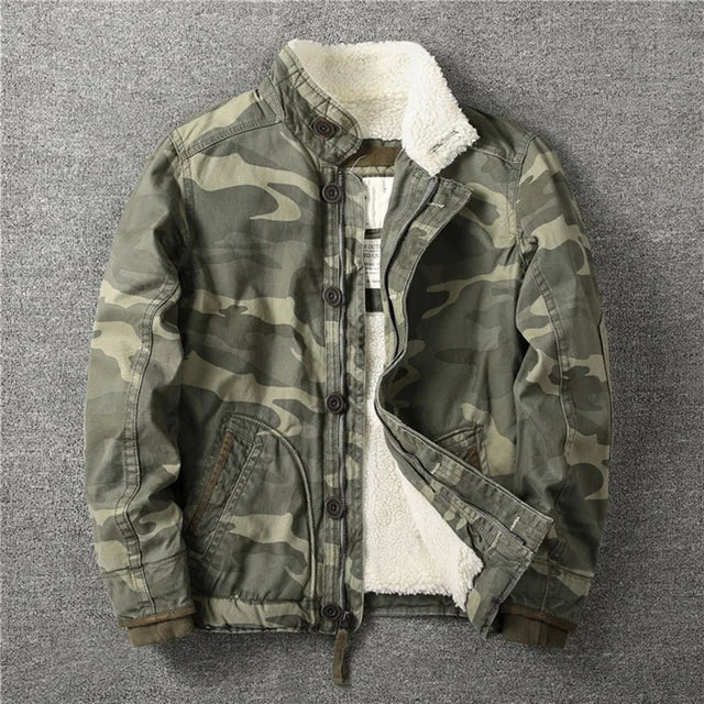 Veste d'hiver homme Camouflage Chaude