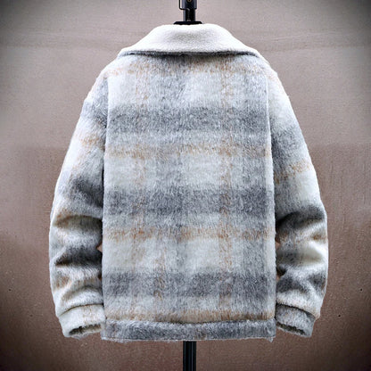 Stylish Karojacke Warm Fleece-Innenleben - IdealeKleiden