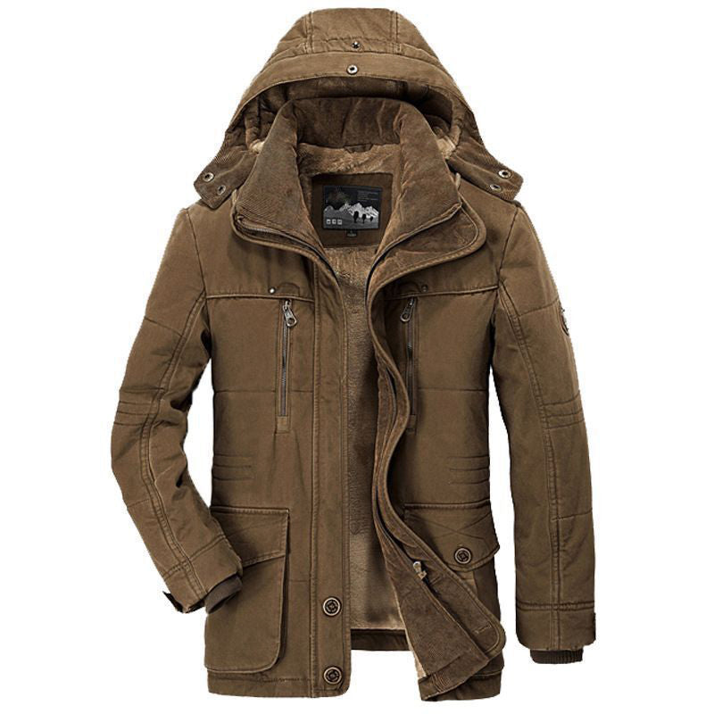 Veste d'hiver chaude doublée polaire avec grandes poches