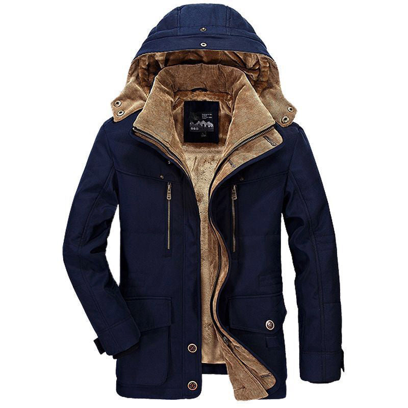 Veste d'hiver chaude doublée polaire avec grandes poches