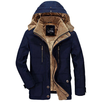 Veste d'hiver chaude doublée polaire avec grandes poches