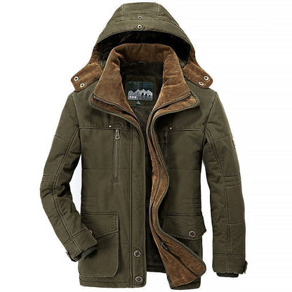 Veste d'hiver chaude doublée polaire avec grandes poches