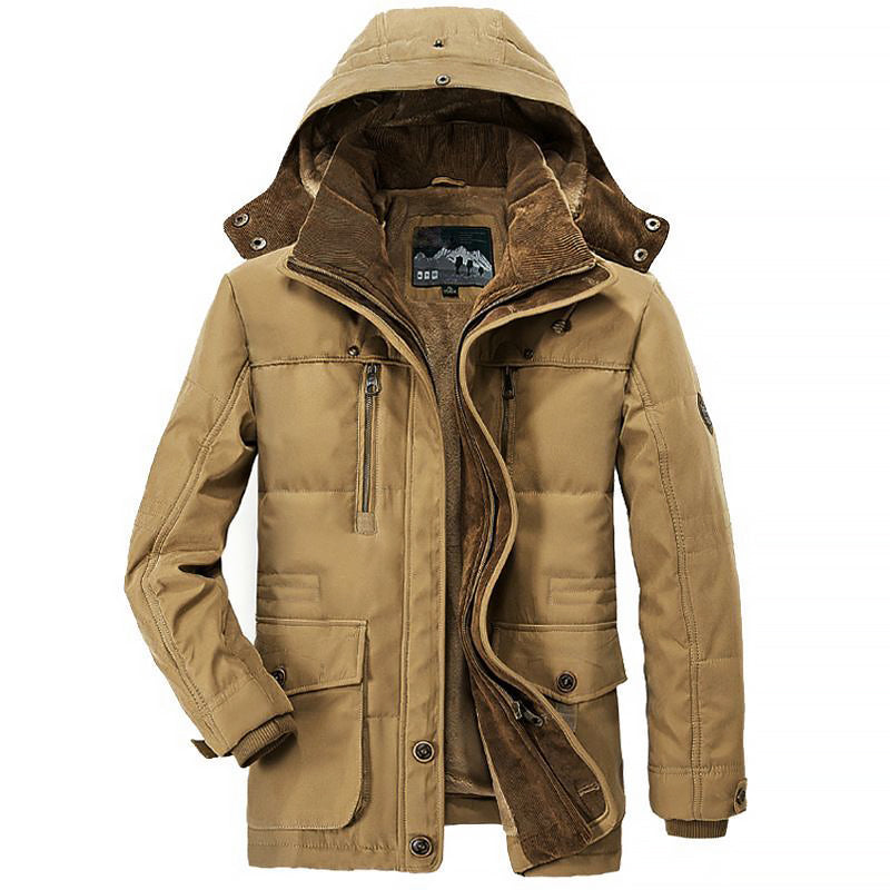 Veste d'hiver chaude doublée polaire avec grandes poches