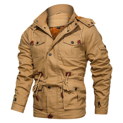 Veste militaire homme coton polaire isolée