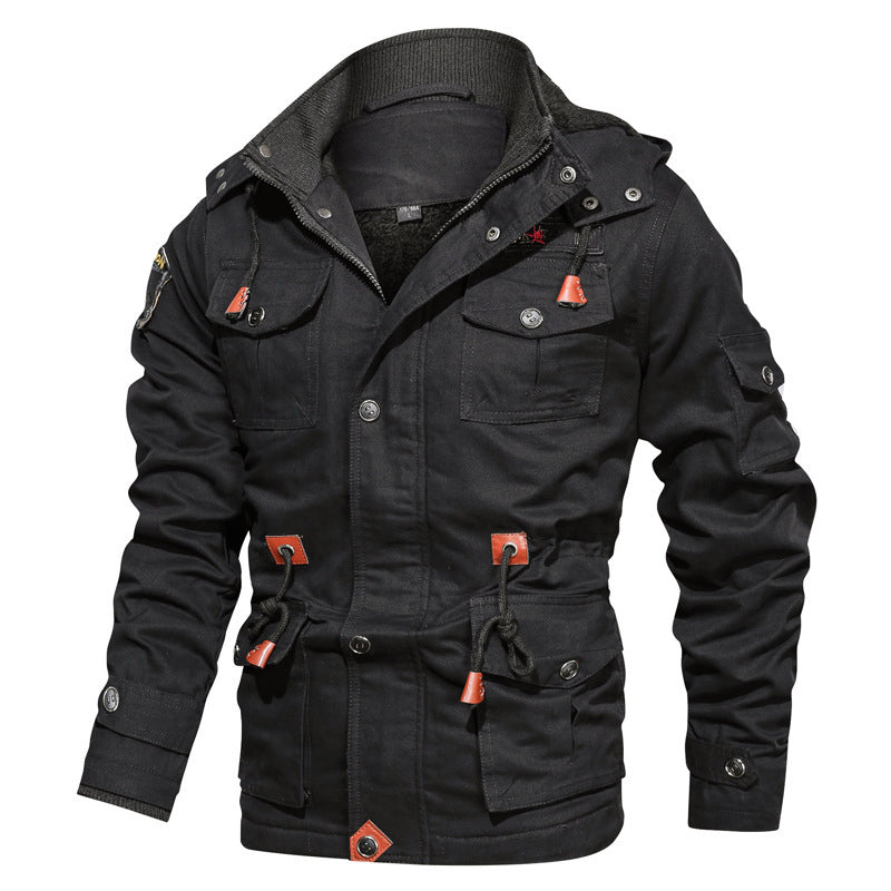 Veste militaire homme coton polaire isolée