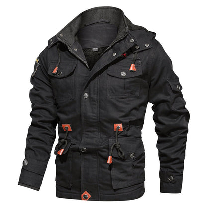 Veste militaire homme coton polaire isolée