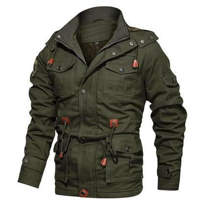 Veste militaire homme coton polaire isolée