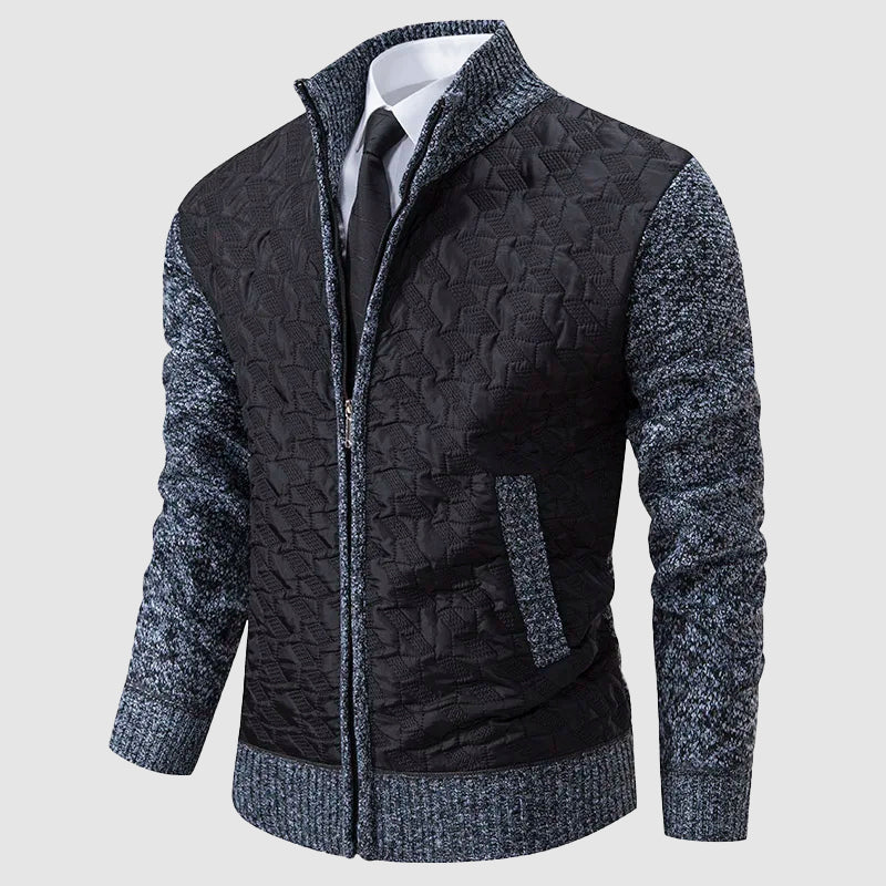 Robe en maille élégante avec col montant