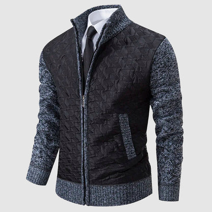 Robe en maille élégante avec col montant