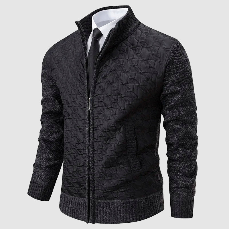 Robe en maille élégante avec col montant