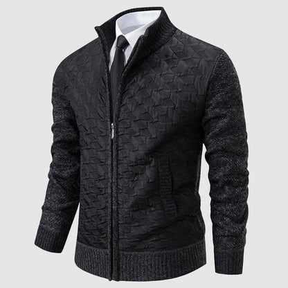 Robe en maille élégante avec col montant