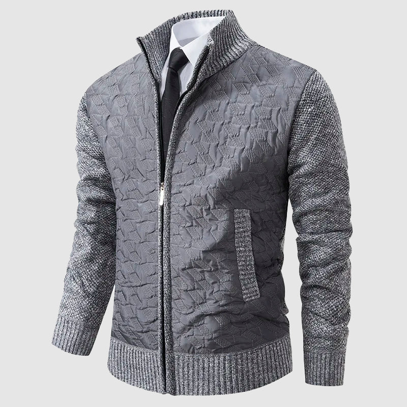 Robe en maille élégante avec col montant