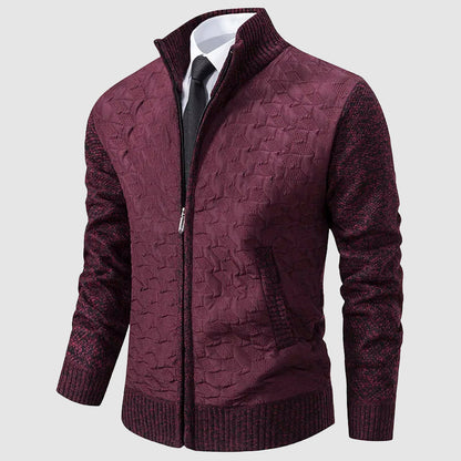 Robe en maille élégante avec col montant