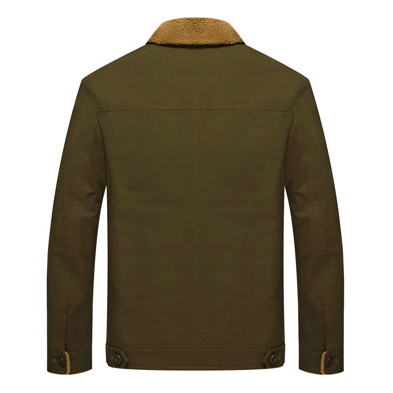 Weiche Winterjacke Sherpa-Futter Baumwolle - IdealeKleiden