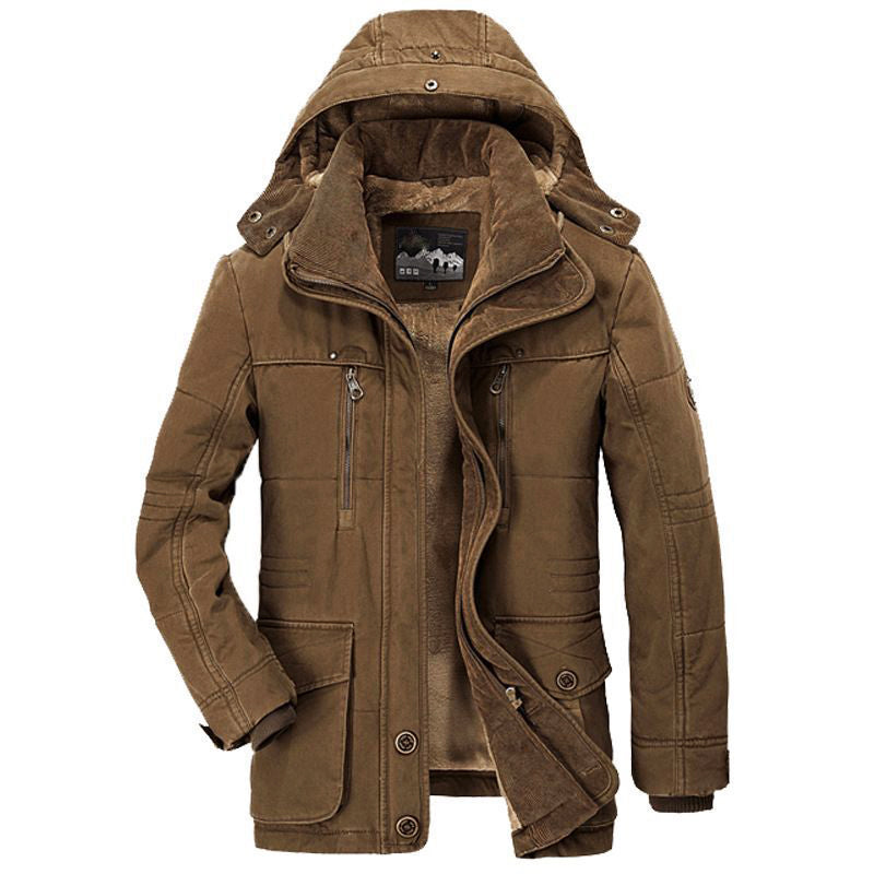 Blouson d'hiver doublé chaud Capuche Polaire