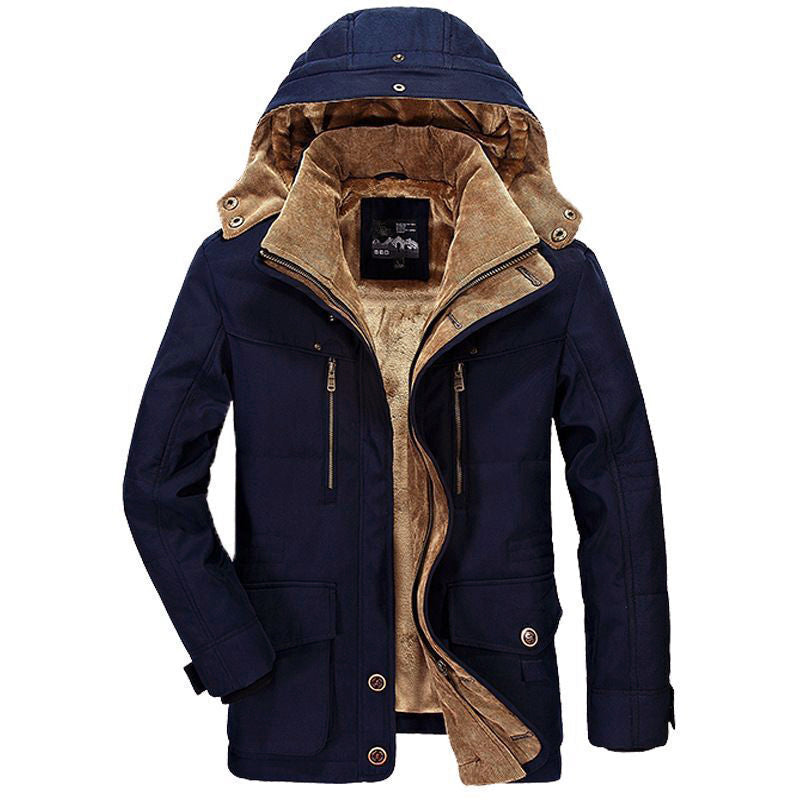 Blouson d'hiver doublé chaud Capuche Polaire