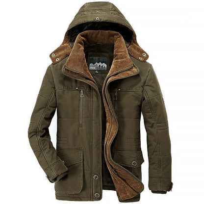 Blouson d'hiver doublé chaud Capuche Polaire