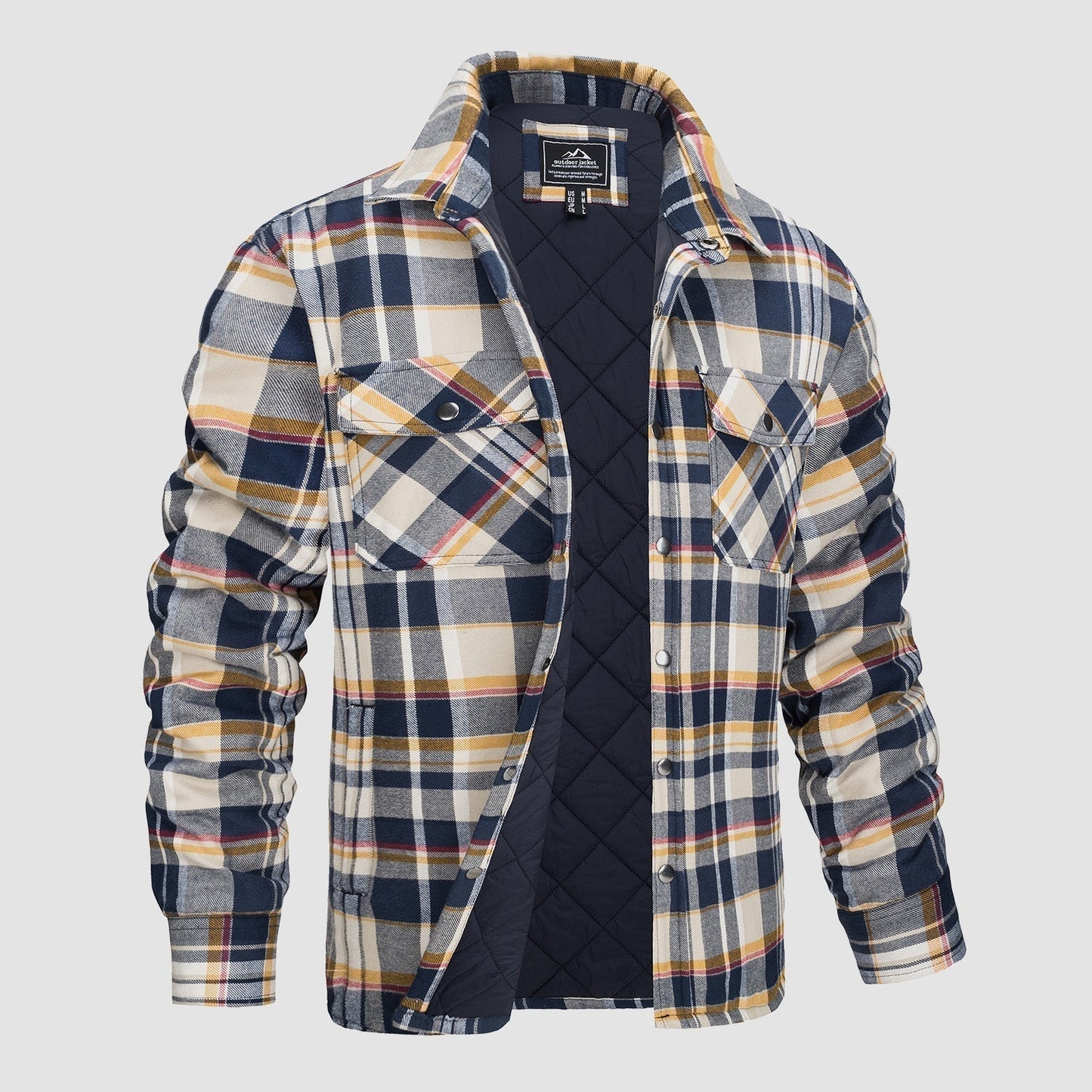 Chemise en flanelle pour homme Chaude et confortable