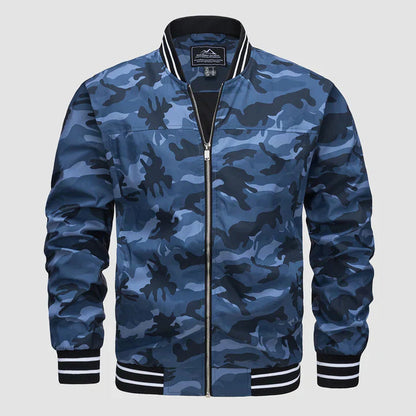 Veste légère avec fermeture éclair et style bicolore