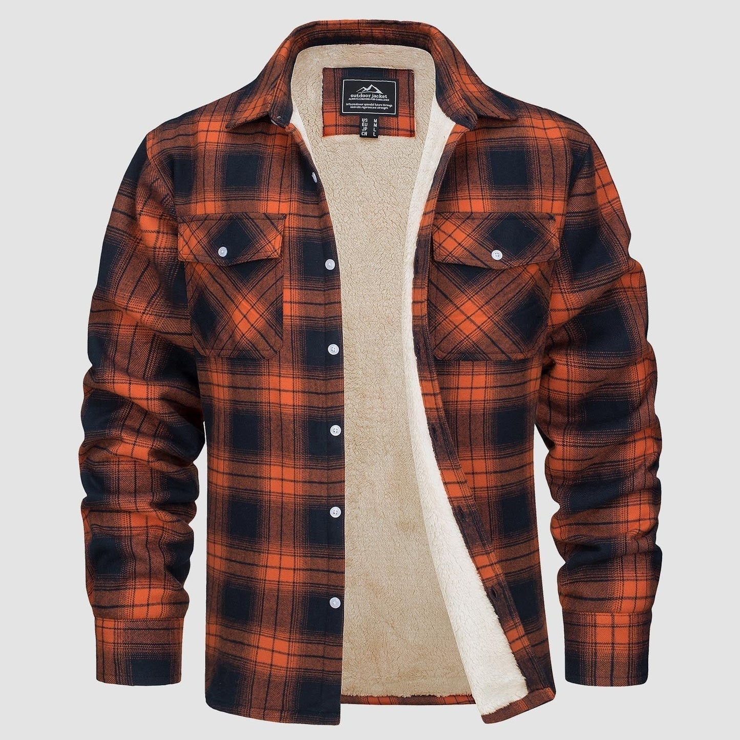 Veste à carreaux doublée pour femme