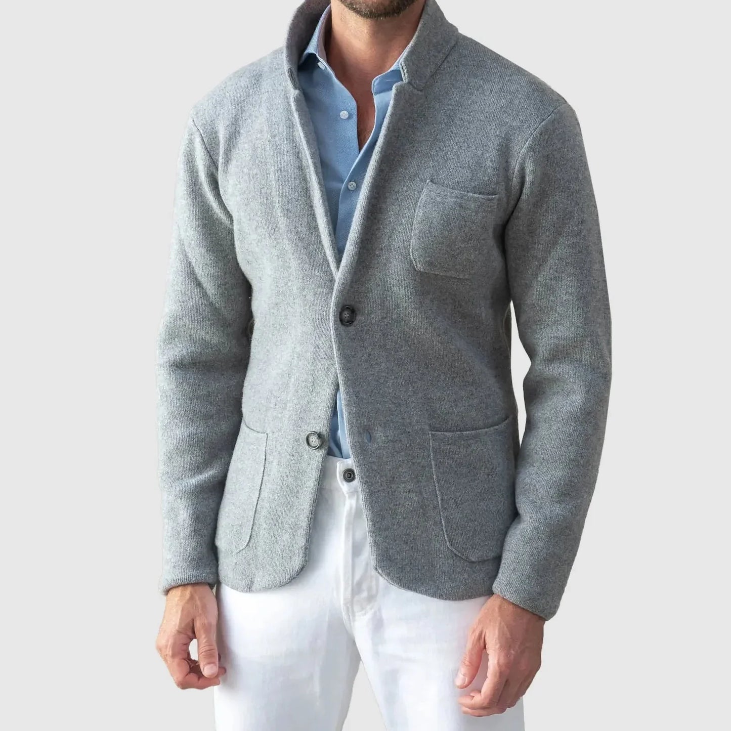 Blazer élégant en maille décontracté chic