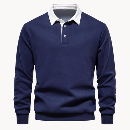 Pull Homme Sweat-shirt Confortable Col Polo
