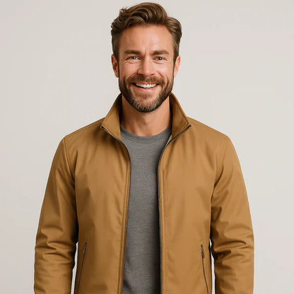 Blouson aviateur homme moderne zippé