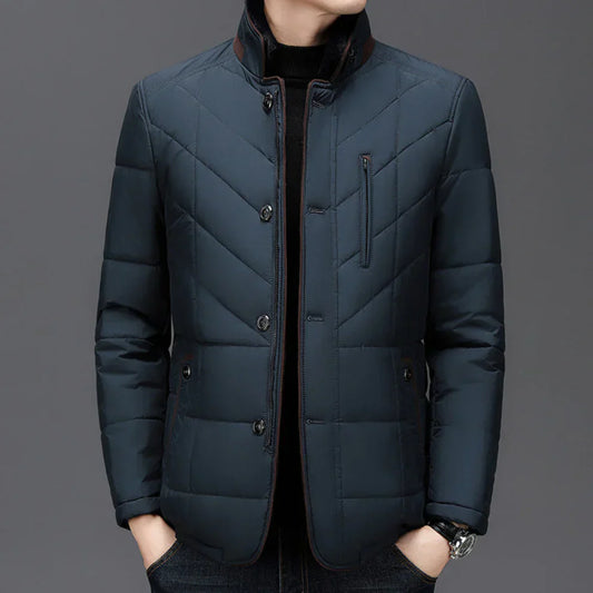 Herren Parka Jacke Warm Pelzverbrämung - IdealeKleiden