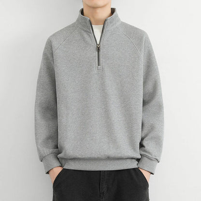 Sweat-shirt homme Manches longues Confortable Fermeture éclair