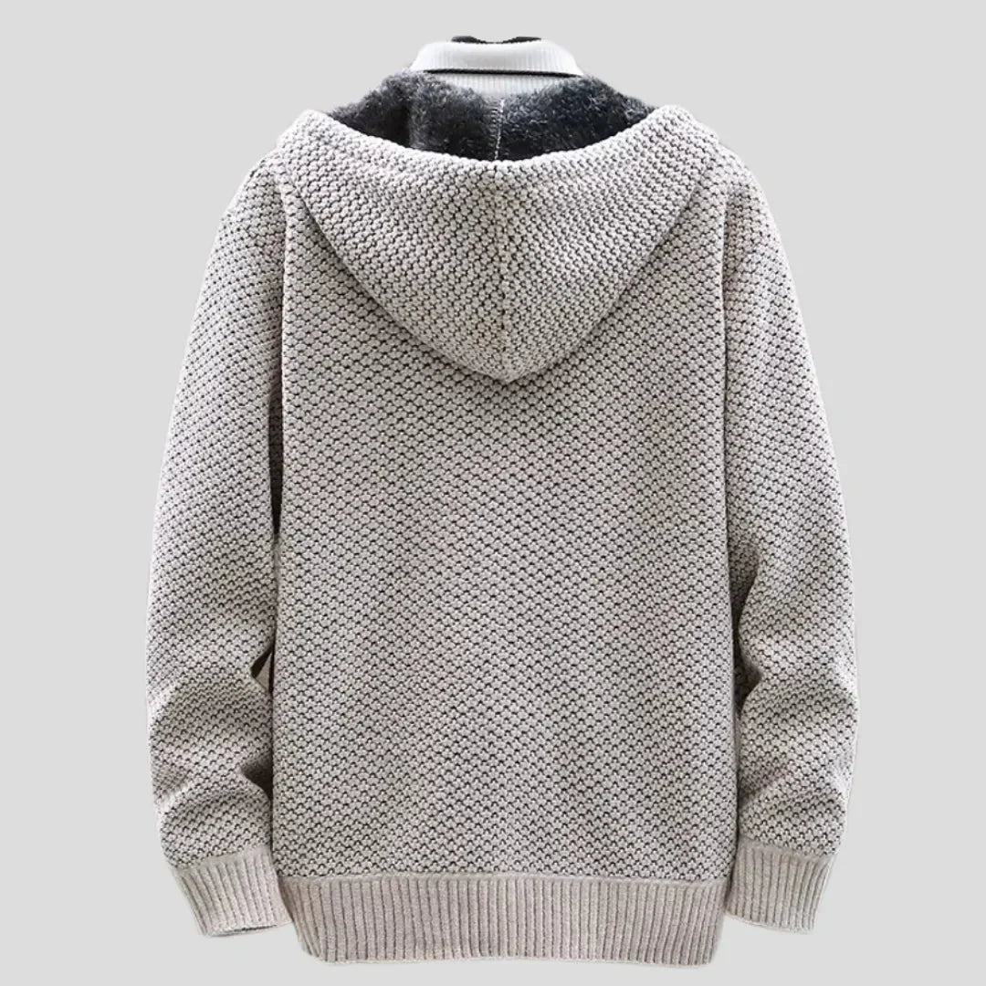 Weiche Strickfleece Hoodie Damen - IdealeKleiden