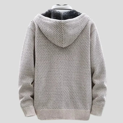 Weiche Strickfleece Hoodie Damen - IdealeKleiden
