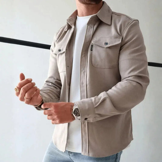 Stylische Overshirt Knopfleiste Relaxed Fit - IdealeKleiden