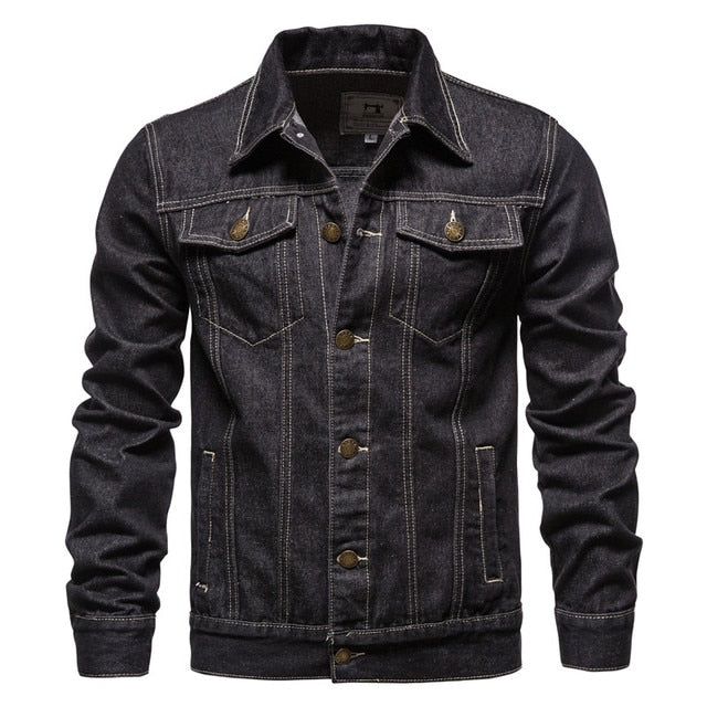 Herren Denim Jacke Modern Klassisch - IdealeKleiden