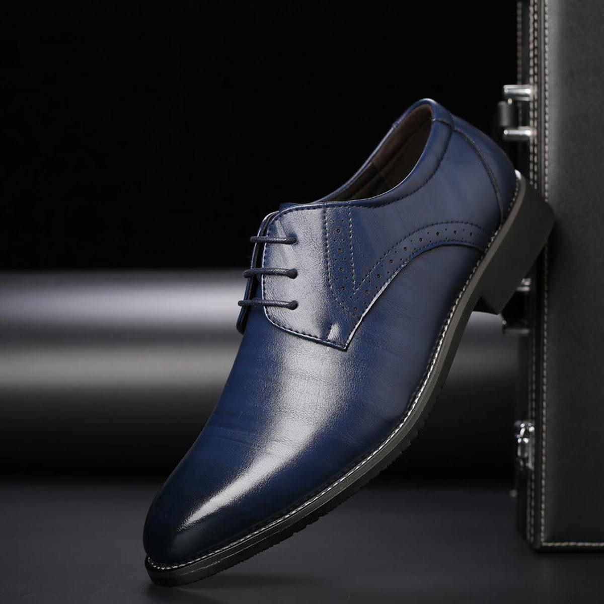 Élégantes bottines à lacets noires pour hommes