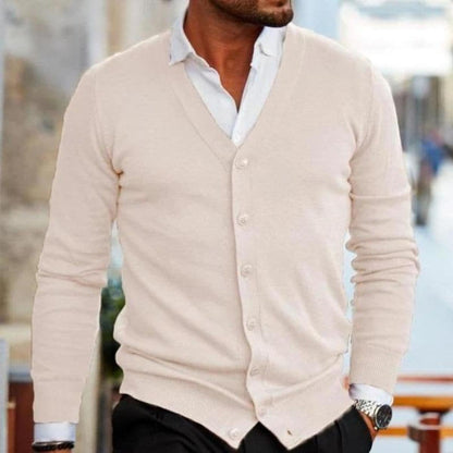 Cardigan homme élégant col V style business