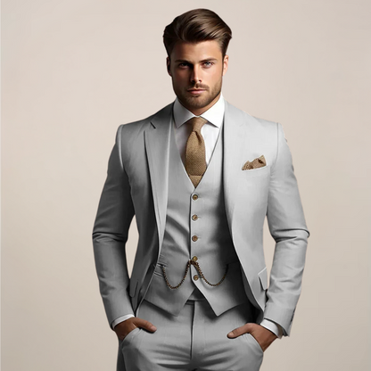 Costume habillé homme trois pièces printemps