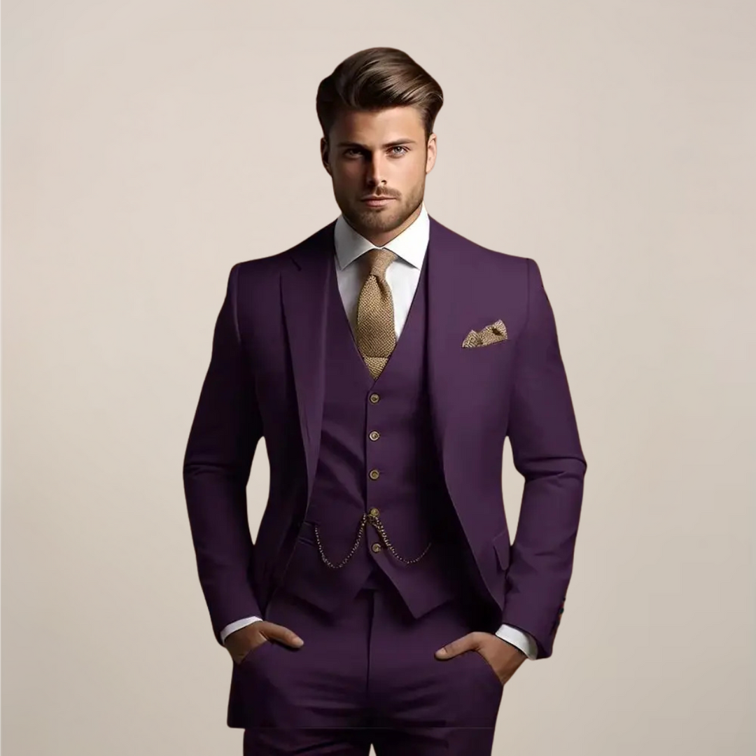 Costume habillé homme trois pièces printemps