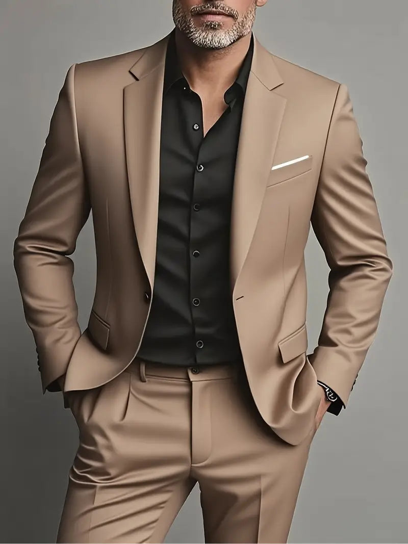 Costume de ville élégant homme Slim Fit