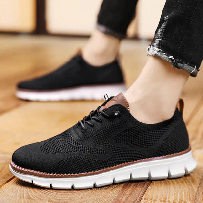 Chaussures de course respirantes pour hommes en maille à enfiler