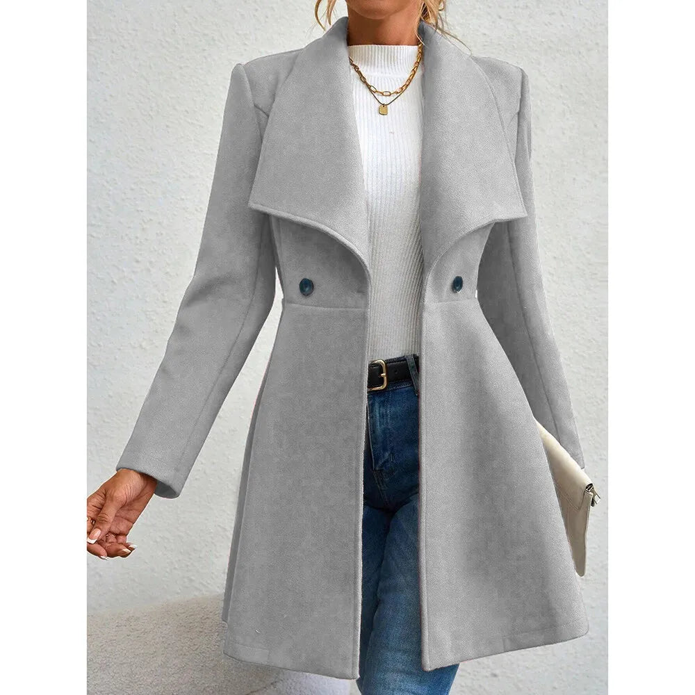 Veste d'hiver pour femme Manches longues Chaude et élégante