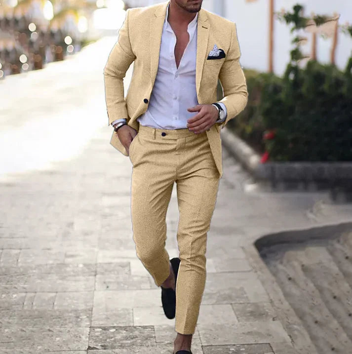 Costume Homme Blazer Pantalon Classique