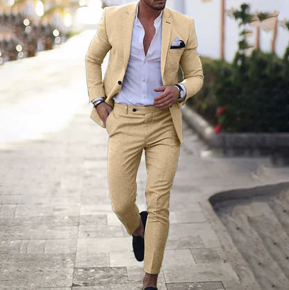 Costume Homme Blazer Pantalon Classique