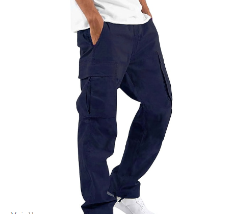 Pantalon cargo homme confortable décontracté