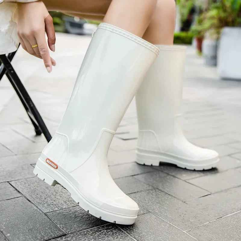 Bottes de pluie imperméables pour femmes | Bottes en caoutchouc élégantes antidérapantes